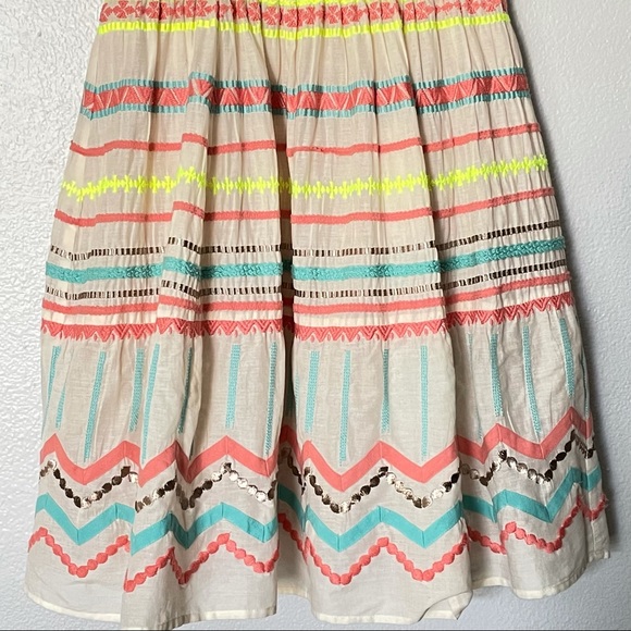 Plenty by Tracy Reese Sunglow Striped Neon Sleeveless Dress Size 6 - Picture 7 of 15